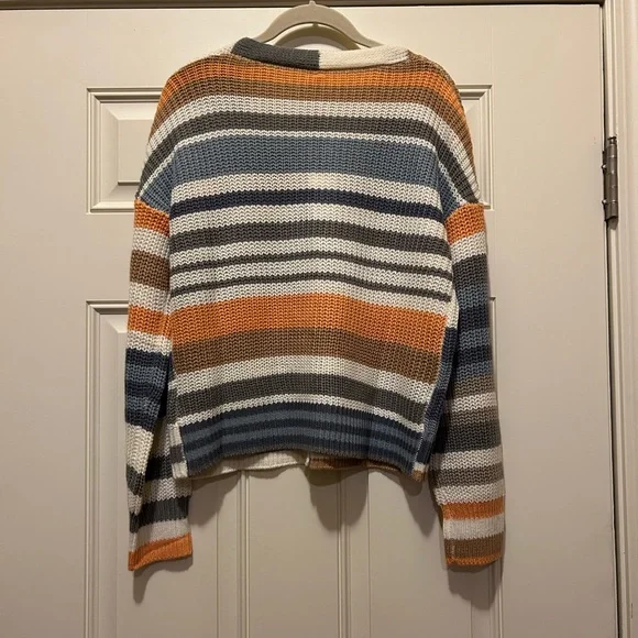 NWT Wishlist Multi Color Striped Cardigan - Picture 5 of 5